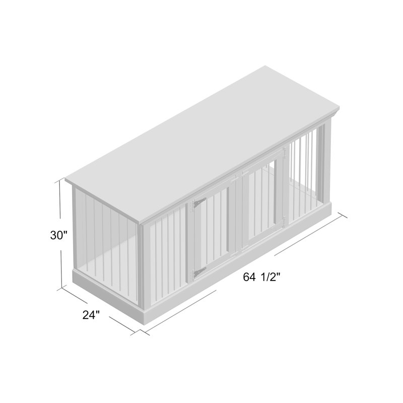 Archie & Oscar™ Damien Double Wide Credenza Pet Crate & Reviews Wayfair
